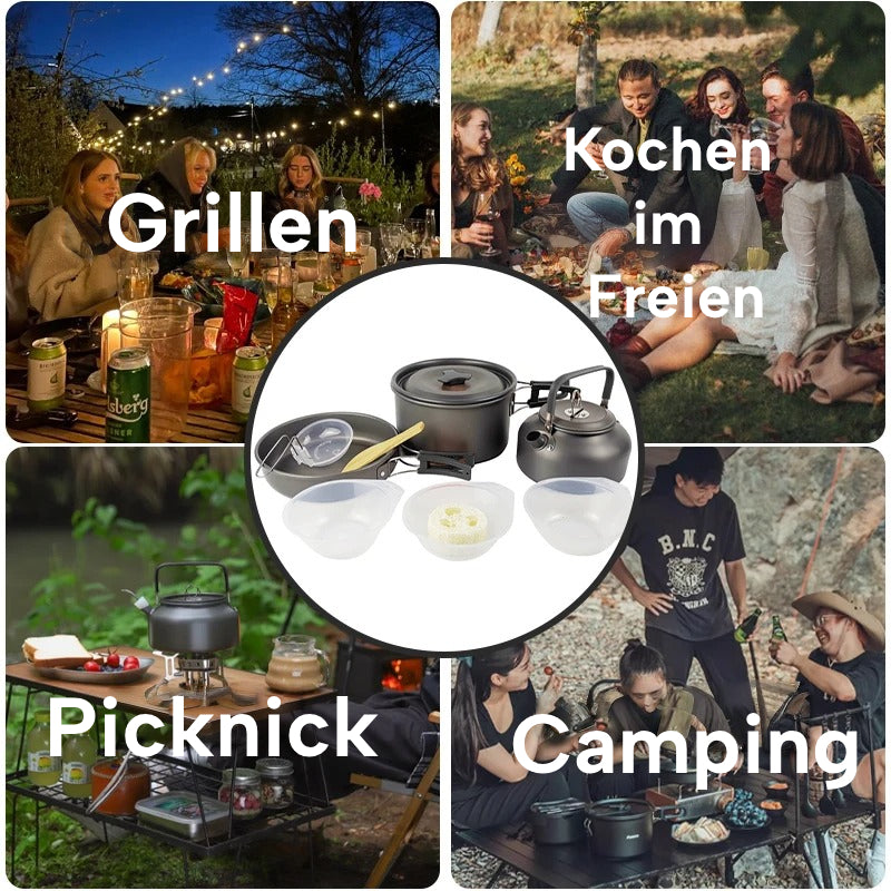 CampCook 3-in-1 Outdoor Kochset