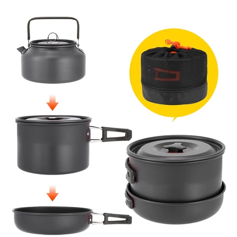 CampCook 3-in-1 Outdoor Kochset